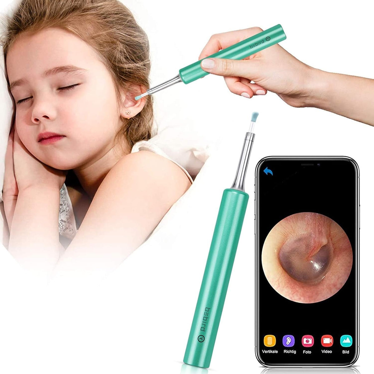 Auricam™ - Nettoyeur d'oreille intelligent avec caméra HD